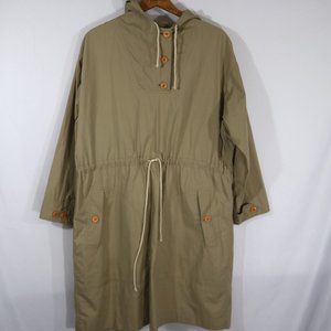 Vtg Ralph Lauren Polo Anorak Pullover Dress Jacket Women's Size S Oversize fit